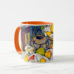 Stillleben mit Obstkorb, Paul Cezanne Tasse
