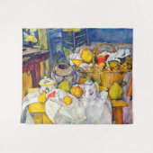 Stillleben mit Obstkorb, Paul Cezanne Wandteppich (Vorderseite (Horizontal))