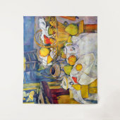 Stillleben mit Obstkorb, Paul Cezanne Wandteppich (Vorderseite)