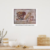 Stillleben mit Obstschale des pompeanischen Malers Poster (Küche)