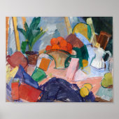 Stillleben mit Orangen in einem Korb | Edvard Weie Poster (Vorne)