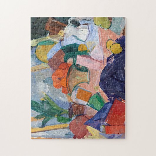 Stillleben mit Orangen in einem Korb | Edvard Weie Puzzle (Vertikal)