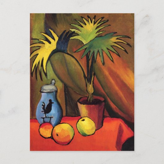 Stillleben mit Palms August Macke Postkarte (Vorderseite)