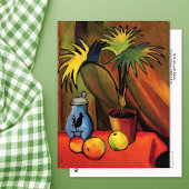 Stillleben mit Palms August Macke Postkarte