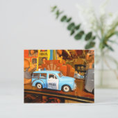 Stillleben mit Panda-Auto Postkarte (Stehend Vorderseite)