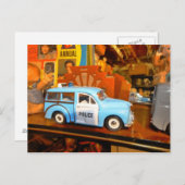 Stillleben mit Panda Car Postkarte (Vorne/Hinten)