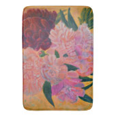 Stillleben mit Peonies-Malerei Badematte (Vorderseite Vertikal)