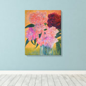 Stillleben mit Peonies-Malerei Leinwanddruck (Insitu (Holzboden))