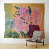 Stillleben mit Peonies-Malerei Wandteppich (Beispiel (Horizontal))