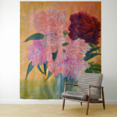 Stillleben mit Peonies-Malerei Wandteppich (Beispiel)