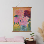 Stillleben mit Peonies-Malerei Wandteppich Mit Holzrahmen (Schlafzimmer)