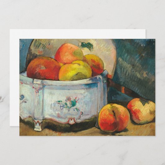 Stillleben mit Pfirsichen | Paul Gauguin (Vorne/Hinten)
