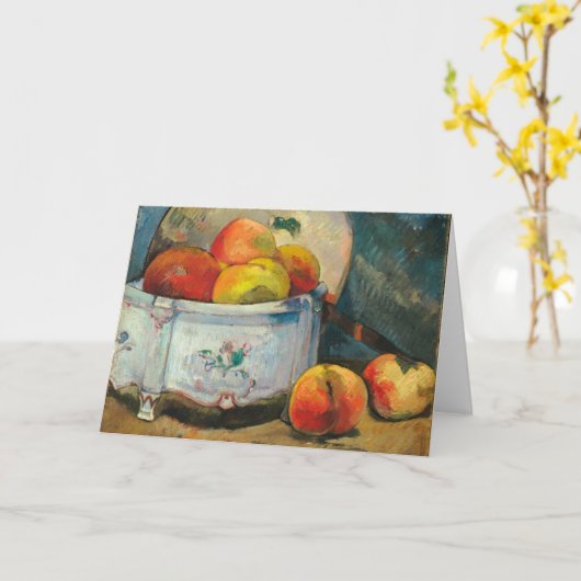 Stillleben mit Pfirsichen | Paul Gauguin Karte (Gelbe Blume)