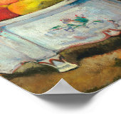 Stillleben mit Pfirsichen | Paul Gauguin Poster (Ecke)