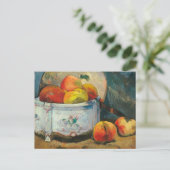 Stillleben mit Pfirsichen | Paul Gauguin Postkarte (Stehend Vorderseite)