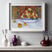 Stillleben mit Pfirsichen, Renoir Poster