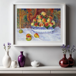 Stillleben mit Pfirsichen, Renoir Poster