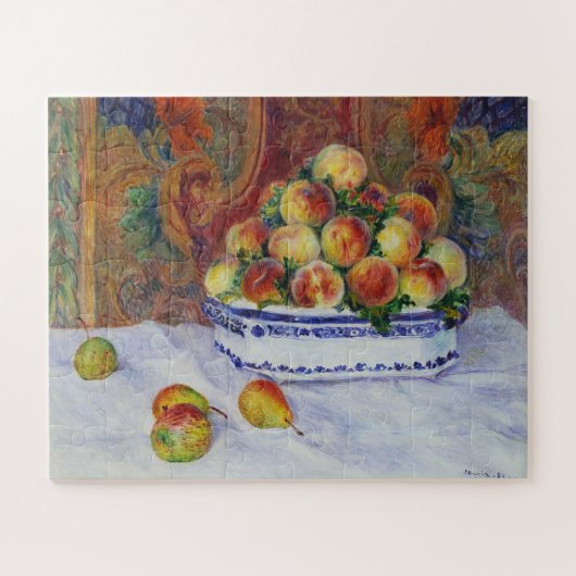 Stillleben mit Pfirsichen, Renoir Puzzle (Horizontal)