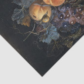 Stillleben mit Pfirsichen und Trauben von van Aels Seidenpapier (Ausschnitt)