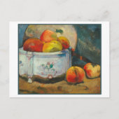 Stillleben mit Pfirsichen von Paul Gauguin Postkarte (Vorderseite)