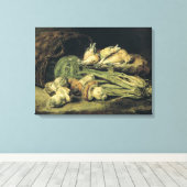 Stillleben mit Pilzen Leinwanddruck (Insitu (Holzboden))