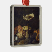 Stillleben mit Pilzen und Schmetterlingen Ornament Aus Metall (Rechts)