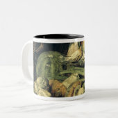 Stillleben mit Pilzen Zweifarbige Tasse (Vorderseite Links)