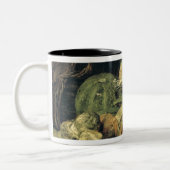 Stillleben mit Pilzen Zweifarbige Tasse (Links)