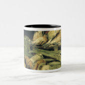 Stillleben mit Pilzen Zweifarbige Tasse (Mittel)
