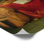 Stillleben mit Portrait von König Louis Poster (Ecke)