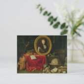 Stillleben mit Portrait von König Louis Postkarte (Stehend Vorderseite)