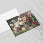 Stillleben mit Postkarte für Rose