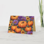 Stillleben mit Pumpkin Herbst Geburtstag Karte (Vorderseite)