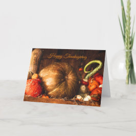 Stillleben mit Pumpkins Erntedank Card Feiertagskarte
