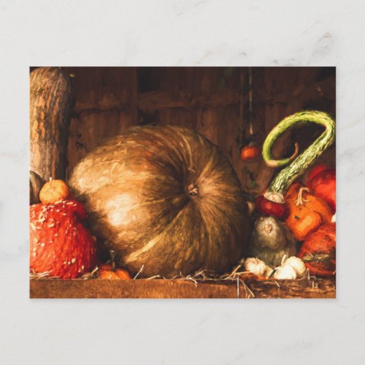 Stillleben mit Pumpkins Postkarte (Vorderseite)