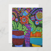 Stillleben mit Punkten Dankeskarte (Vorne/Hinten)