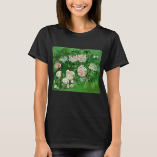 Stillleben mit rosa Rosen von Vincent van Gogh T-Shirt