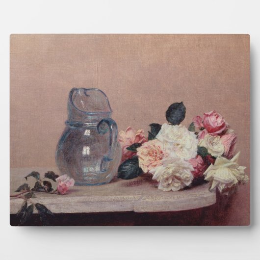 Stillleben mit Rose, 1889 (Öl auf Leinwand) Fotoplatte (Vorderseite)