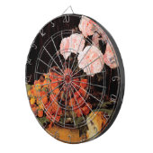 Stillleben mit Rose, Erdbeeren und Brot Dartscheibe (Vorderseite rechts)