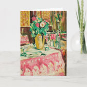 Stillleben mit Rose | George Leslie Hunter Karte (Vorderseite)