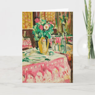 Stillleben mit Rose   George Leslie Hunter Karte