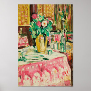 Stillleben mit Rose   George Leslie Hunter Poster