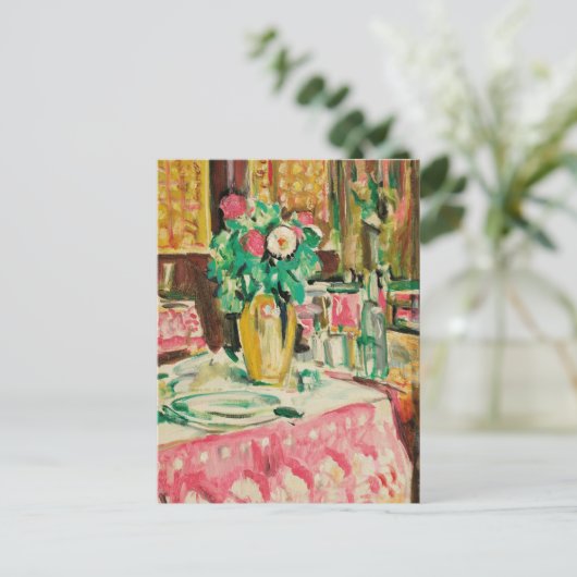 Stillleben mit Rose | George Leslie Hunter Postkarte (Stehend Vorderseite)