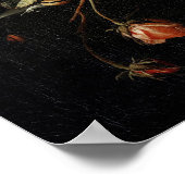 Stillleben mit Rose Poster (Ecke)