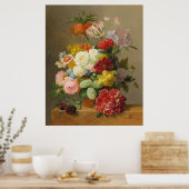 Stillleben mit Rose und Peonies - Bloemers A. Poster (Küche)