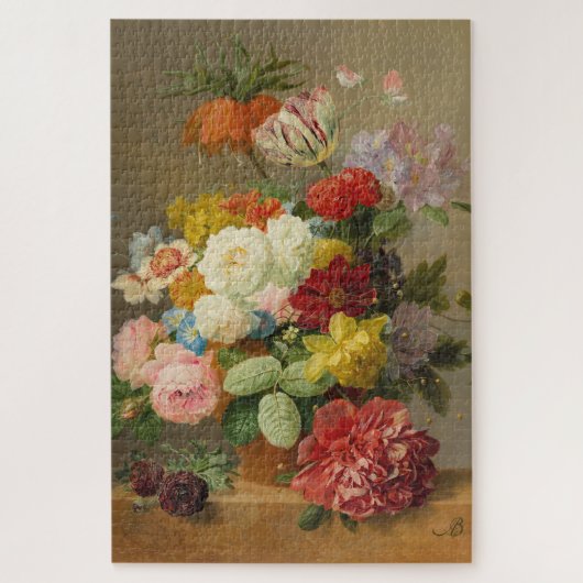 Stillleben mit Rose und Peonies - Bloemers A. Puzzle (Vertikal)