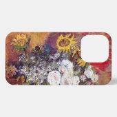 Stillleben mit Rose und Sonnenblumen - Van Gogh iPhone Hülle (Rückseite (Horizontal))