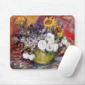 Stillleben mit Rose und Sonnenblumen - Van Gogh Mousepad (Mit Mouse)