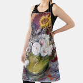 Stillleben mit Rose und Sonnenblumen - Van Gogh Schürze (InSitu)