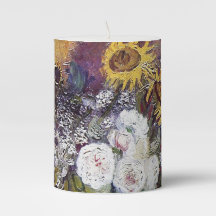 Stillleben mit Rose und Sonnenblumen - Van Gogh